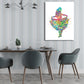 Frendorf | Kids Style Tänzer Leinwandkunst Mehrfarbige Texturierte Wanddekoration für das Wohnzimmer