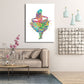 Frendorf | Kids Style Tänzer Leinwandkunst Mehrfarbige Texturierte Wanddekoration für das Wohnzimmer