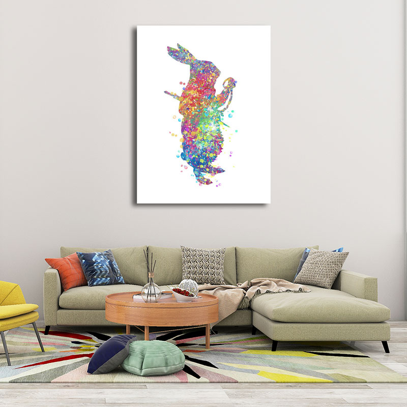 Frendorf | Kids Style Tänzer Leinwandkunst Mehrfarbige Texturierte Wanddekoration für das Wohnzimmer
