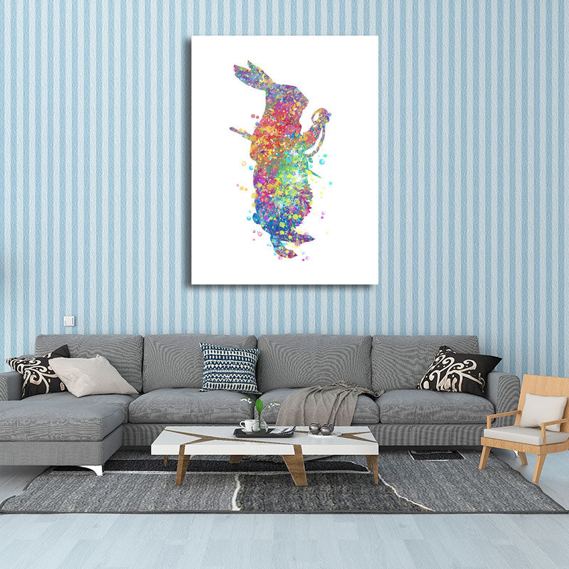 Frendorf | Kids Style Tänzer Leinwandkunst Mehrfarbige Texturierte Wanddekoration für das Wohnzimmer