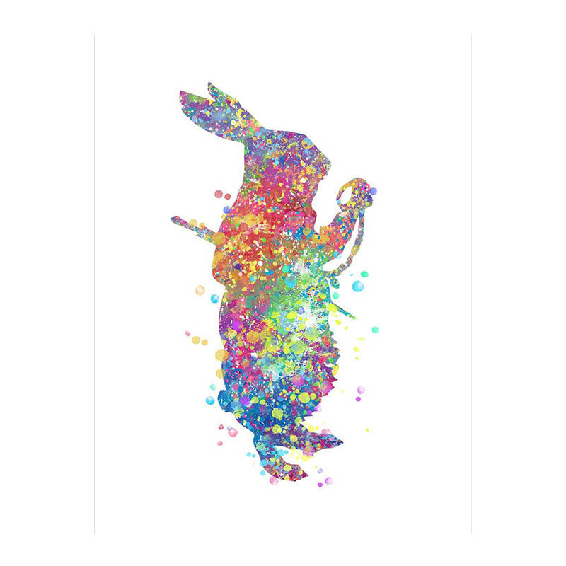 Frendorf | Kids Style Tänzer Leinwandkunst Mehrfarbige Texturierte Wanddekoration für das Wohnzimmer