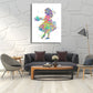 Frendorf | Kids Style Tänzer Leinwandkunst Mehrfarbige Texturierte Wanddekoration für das Wohnzimmer