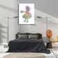 Frendorf | Kids Style Tänzer Leinwandkunst Mehrfarbige Texturierte Wanddekoration für das Wohnzimmer