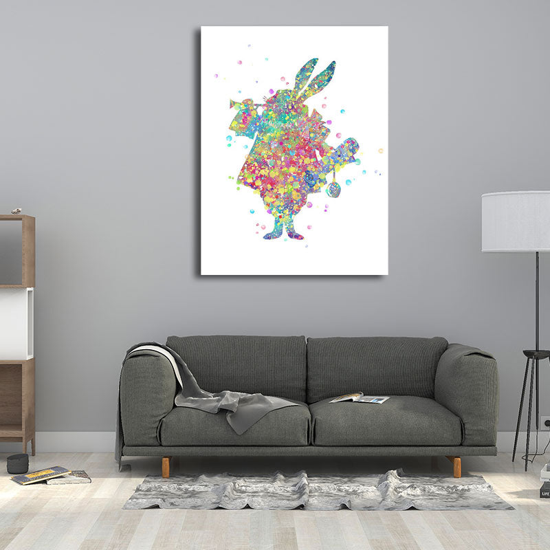 Frendorf | Kids Style Tänzer Leinwandkunst Mehrfarbige Texturierte Wanddekoration für das Wohnzimmer
