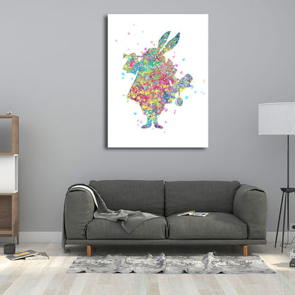 Frendorf | Kids Style Tänzer Leinwandkunst Mehrfarbige Texturierte Wanddekoration für das Wohnzimmer