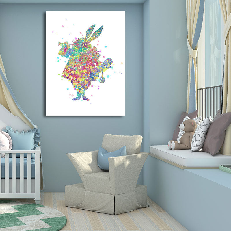 Frendorf | Kids Style Tänzer Leinwandkunst Mehrfarbige Texturierte Wanddekoration für das Wohnzimmer