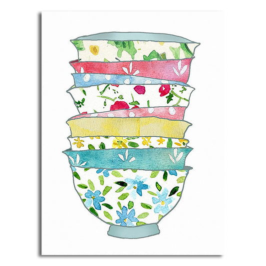 Frendorf | Blaue Utensilien Leinwandkunst Küchenware Nordic Texturierte Wanddekoration für das Esszimmer