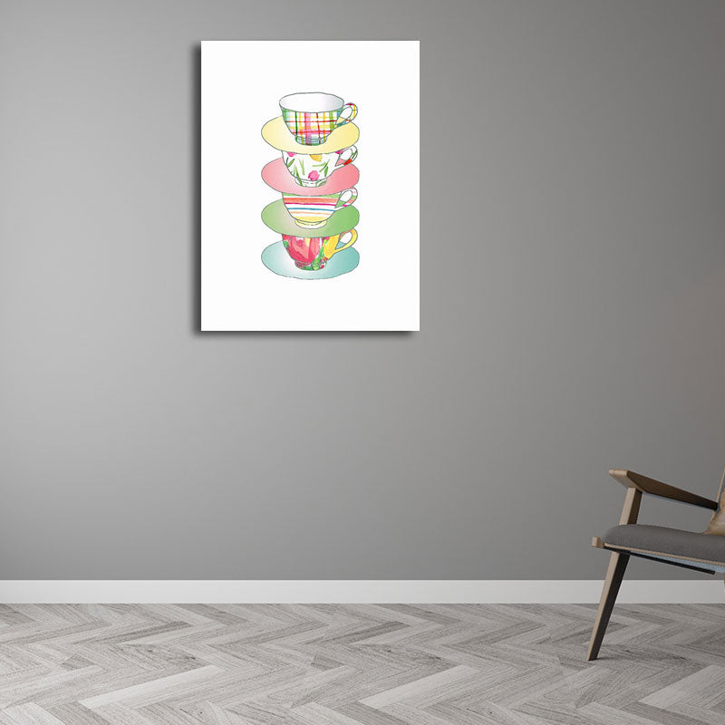 Frendorf | Blaue Utensilien Leinwandkunst Küchenware Nordic Texturierte Wanddekoration für das Esszimmer