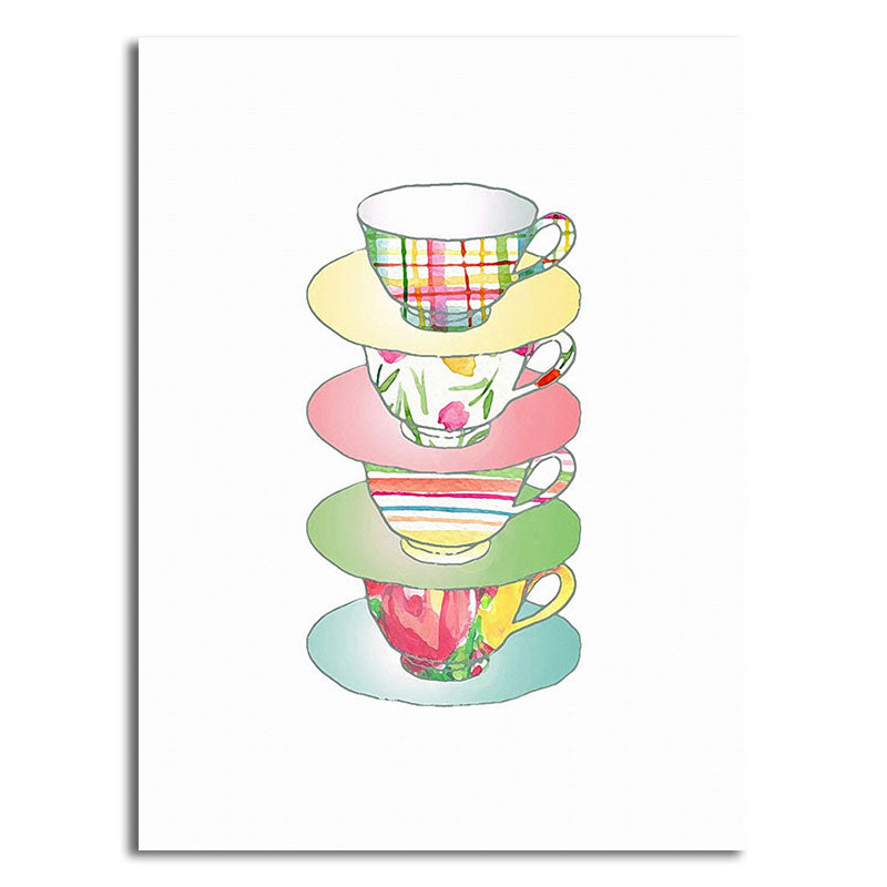 Frendorf | Blaue Utensilien Leinwandkunst Küchenware Nordic Texturierte Wanddekoration für das Esszimmer