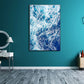 Frendorf | Blaue Ozean Spindrift Leinwand Kunst Seascape Modernistische Texturierte Wanddekoration für Zuhause