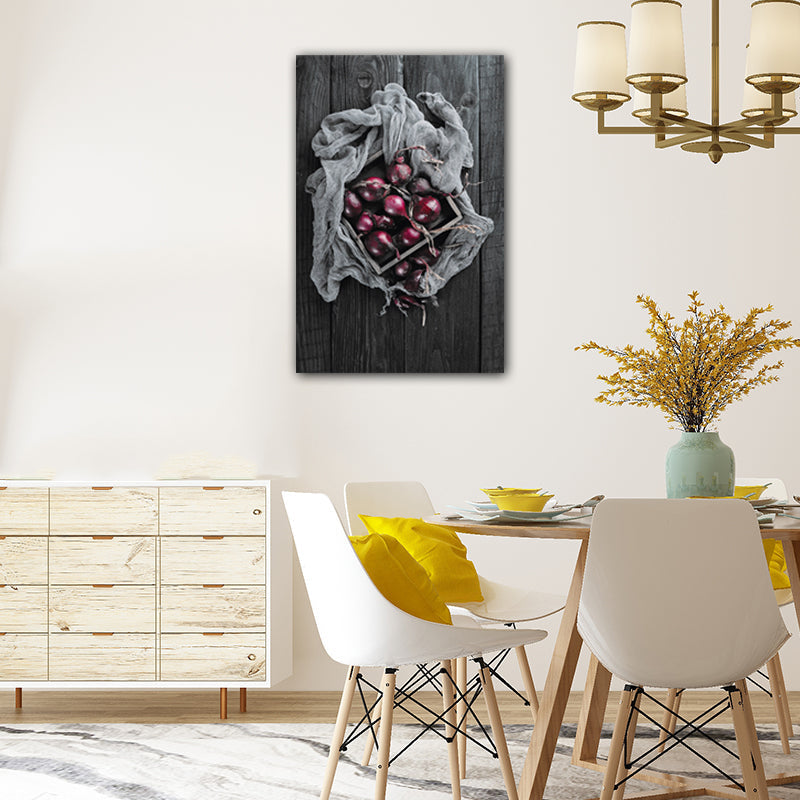 Foto Gedruckte Diät Leinwand Kunst Dunkle Farbe Moderne Stil Wanddekoration für Esszimmer