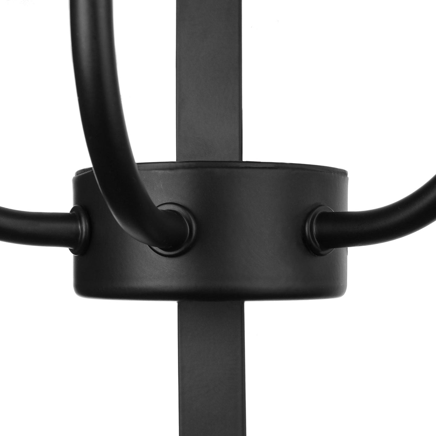 Frendorf | Kreis Käfig Eisen Wand Beleuchtung mit Kerzen Design Industrie 2/3 Lichter Esszimmer Wand Leuchte Licht in Schwarz