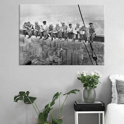 Nostalgische Fotografische Labor Wandkunst Dekor in Grauem Texturiertem Leinwanddruck für Zuhause