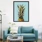 Frendorf | Nordic Photography Ananas Wandkunst Wohnzimmer Leinwanddruck in Grün auf Blau