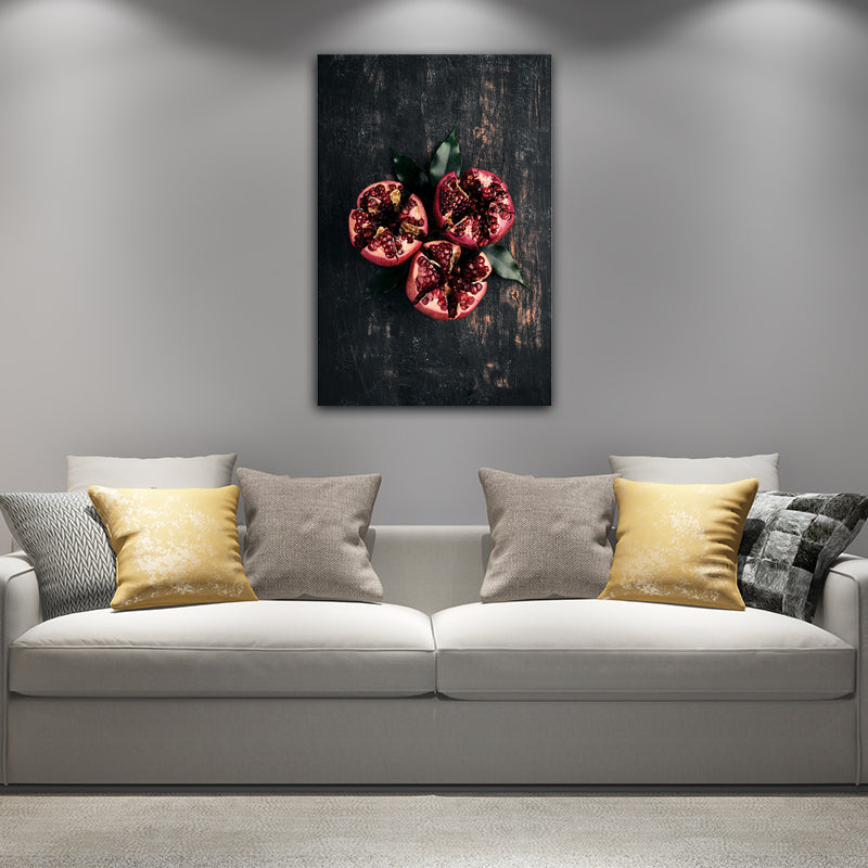 Frendorf | Foto van Food Making Canvasprint Hedendaagse Textuur Keukenwandkunst, Donkere Kleur