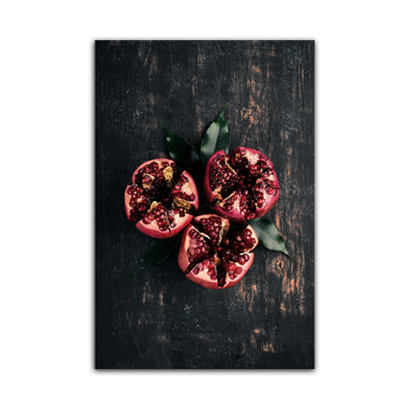 Frendorf | Foto van Food Making Canvasprint Hedendaagse Textuur Keukenwandkunst, Donkere Kleur