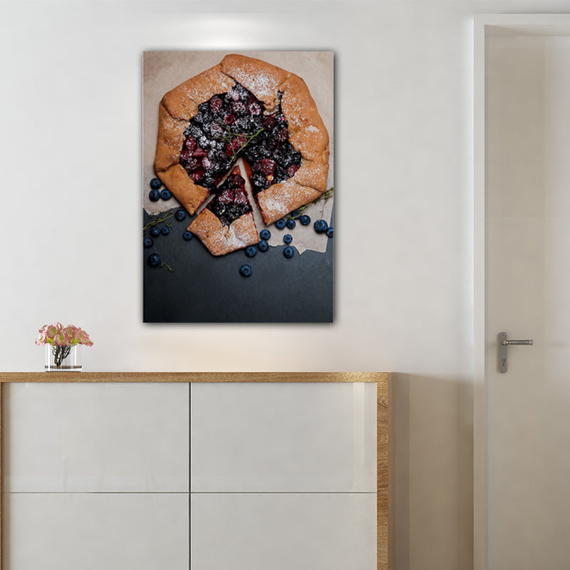 Frendorf | Foto van Food Making Canvasprint Hedendaagse Textuur Keukenwandkunst, Donkere Kleur