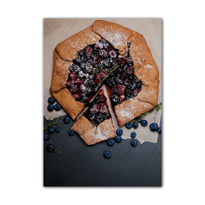 Frendorf | Foto van Food Making Canvasprint Hedendaagse Textuur Keukenwandkunst, Donkere Kleur