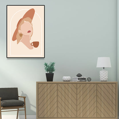 Mode Frauen Wandkunst Dekor Nordic Strukturierte Malerei für Wohnzimmer, Mehrere Größen Verfügbar