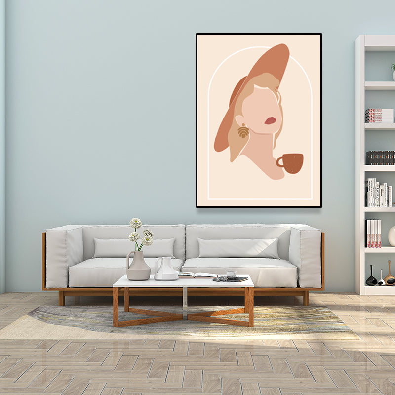 Mode Frauen Wandkunst Dekor Nordic Strukturierte Malerei für Wohnzimmer, Mehrere Größen Verfügbar