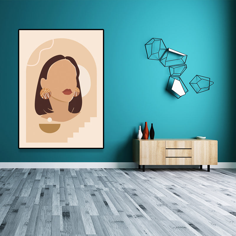Mode Frauen Wandkunst Dekor Nordic Strukturierte Malerei für Wohnzimmer, Mehrere Größen Verfügbar