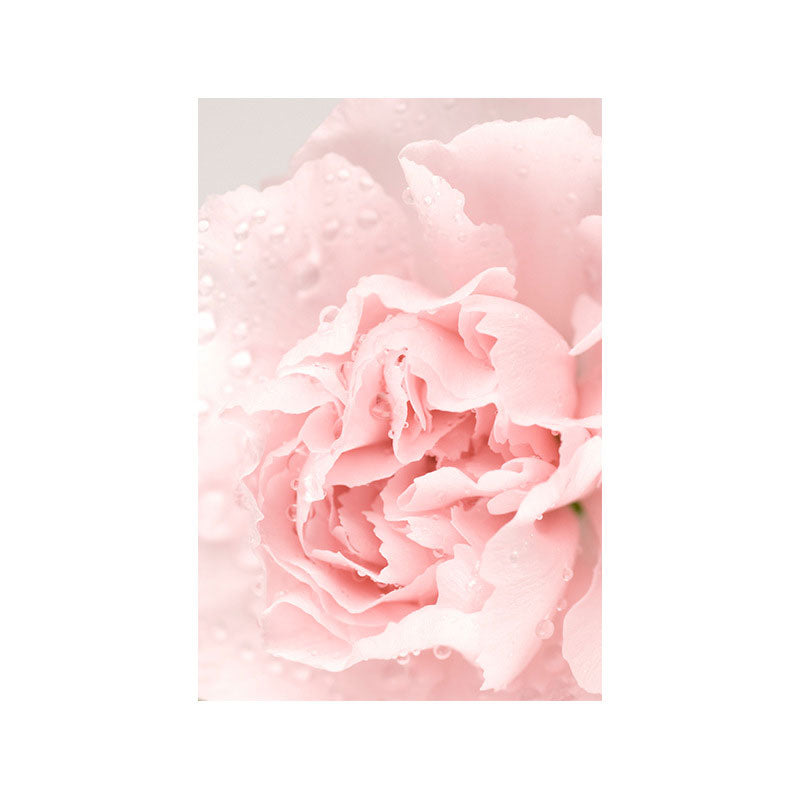 Frendorf | Blumen Leinwand Wandkunst Texturiert Nordisch Mädchen Schlafzimmer Wanddekoration in sanften Farben