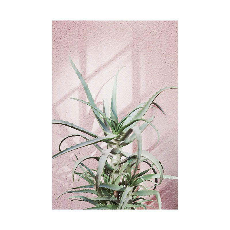 Frendorf | Botanische Wandkunst Nordic Texturiertes Wohnzimmer Leinwanddruck in Hellfarbe