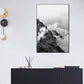 Frendorf | Foggy Natural Scenery Art Print in Grey Canvas Made Wall Decoration for Home, Texturiert
