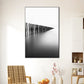 Frendorf | Foggy Natural Scenery Art Print in Grey Canvas Made Wall Decoration for Home, Texturiert