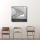 Frendorf | Woondecoratie Bouw Interieur Muurkunst Canvas Minimalisme Vierkante Schilderij in Wit voor Huiskamer
