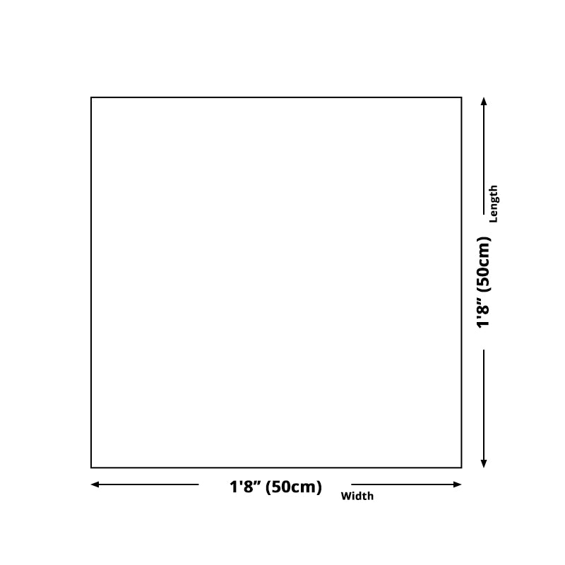 Frendorf | Woondecoratie Bouw Interieur Muurkunst Canvas Minimalisme Vierkante Schilderij in Wit voor Huiskamer