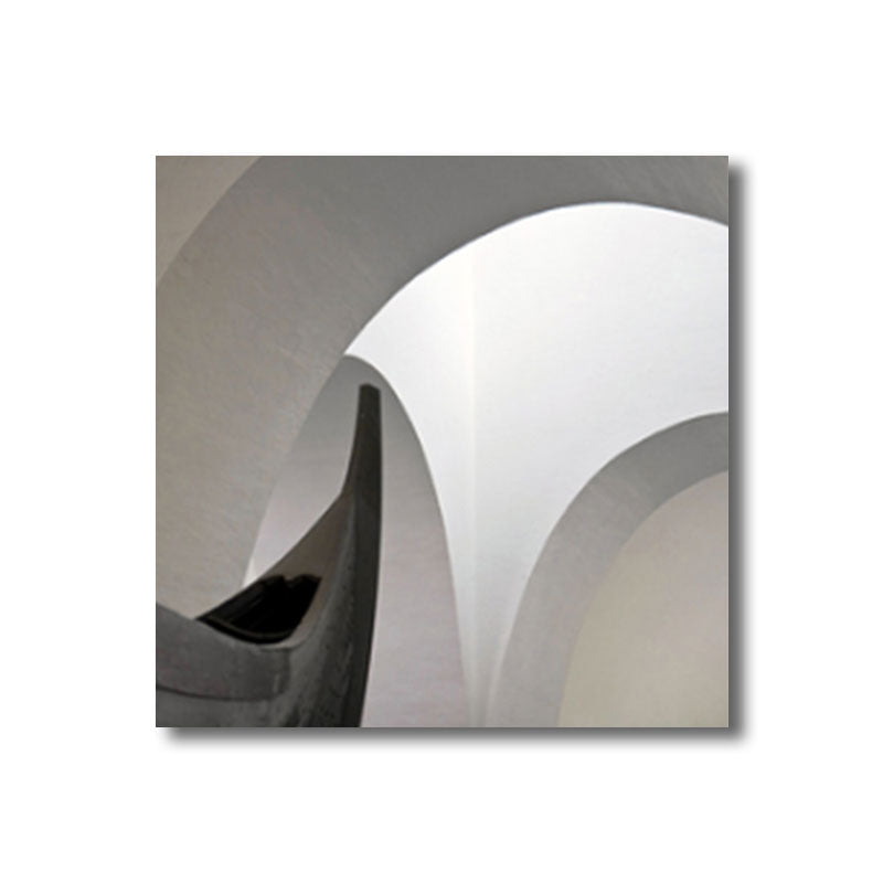 Frendorf | Woondecoratie Bouw Interieur Muurkunst Canvas Minimalisme Vierkante Schilderij in Wit voor Huiskamer