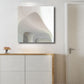 Frendorf | Woondecoratie Bouw Interieur Muurkunst Canvas Minimalisme Vierkante Schilderij in Wit voor Huiskamer