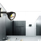 Frendorf | Rotatable Mini Metall Wandlampe Industriestil 1 Licht Nachttisch Wandleuchte schwarz