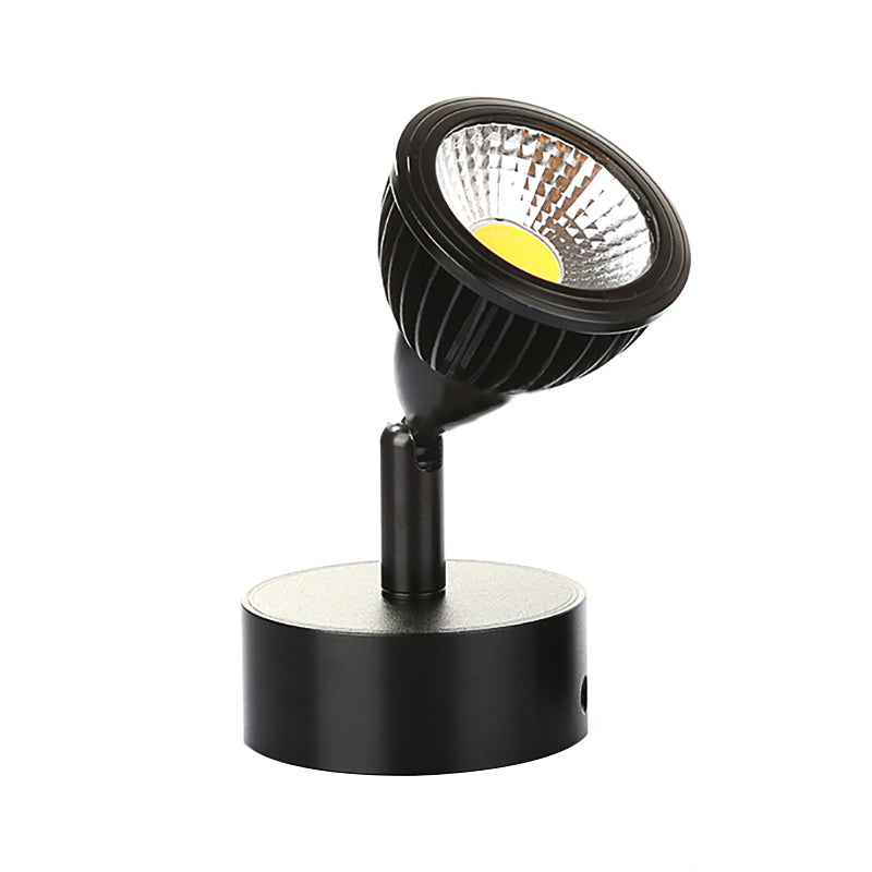 Frendorf | Rotatable Mini Metall Wandlampe Industriestil 1 Licht Nachttisch Wandleuchte schwarz