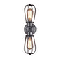 Frendorf | Metal Bulb Vormen Wandmontage Licht met Kooi Schaduw Industriële Vintage 1/2-Licht Restaurant Wandlamp in Zwart/Nikkel