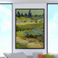 Grünes Bauernfeld Wandkunst Van Gogh Landhaus Texturierten Leinwanddruck für Zuhause