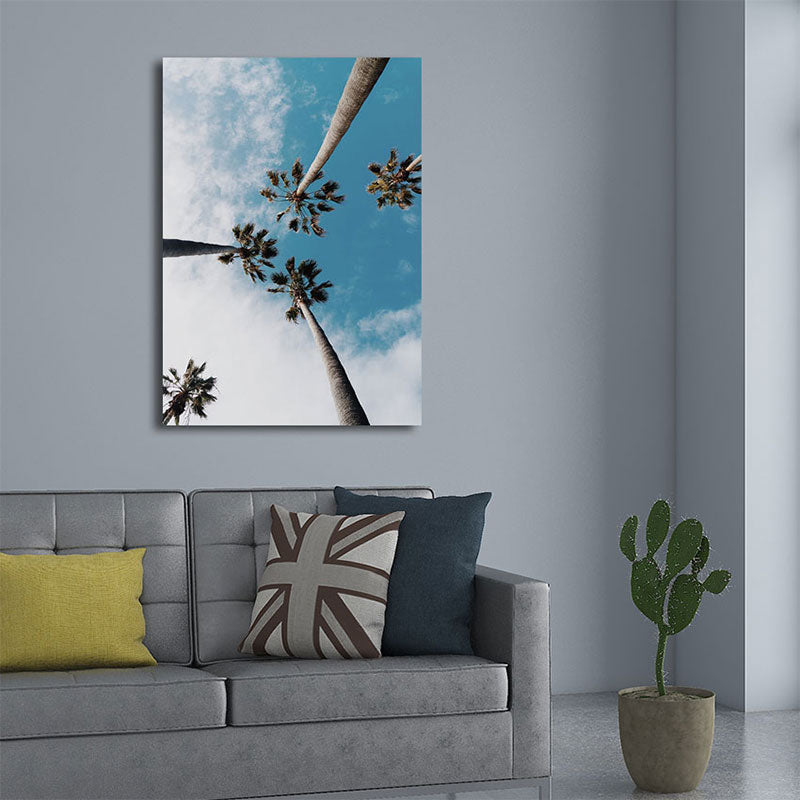 Frendorf | Textured Landscape Art Print Tropische Canvas Wanddecoratie voor Woonkamer