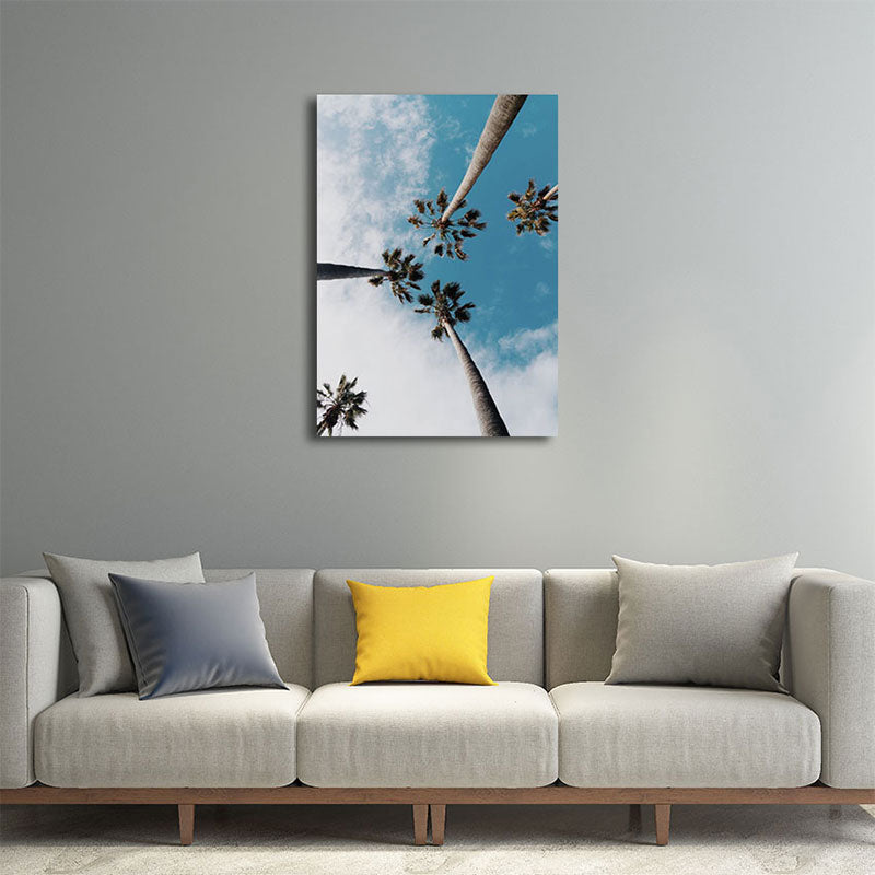 Frendorf | Textured Landscape Art Print Tropische Canvas Wanddecoratie voor Woonkamer