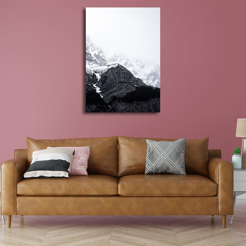 Frendorf | Textured Landscape Art Print Tropische Canvas Wanddecoratie voor Woonkamer