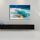 Frendorf | Blue Sea Surge Leinwandkunst Ozeanszenerie Tropix Texturierte Wanddekoration für das Wohnzimmer