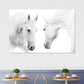 Frendorf | Contemporary Paard Wandkunst Lichte Kleur Textuur Canvasprint voor Eetkamer
