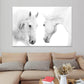Frendorf | Contemporary Paard Wandkunst Lichte Kleur Textuur Canvasprint voor Eetkamer