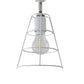Frendorf | Vintage Style Conic Cage Wandlamp met Gebogen Arm 1 Licht Metaal Wandlamp in Zwart/Wit