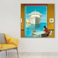 Frendorf | Zachte Kleur Seaside Maiden Canvas Olieverf Schilderij Moderne Stijl Textuur Kunst voor Keuken