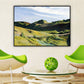 Frendorf | Grünes Sommer-Mountain-Landschaft Kunstdruck Texturiertes zeitgenössisches Wohnzimmers Gemälde