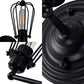 1 Kopf Wand Sconces Licht mit Glühbirne Käfig Schirm Metall Industrie Rustikal Flur Wandbeleuchtung in Schwarz, 2 Packs