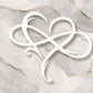 Frendorf | Unendlichkeitsherz Wanddeko | Symbol der ewigen Liebe