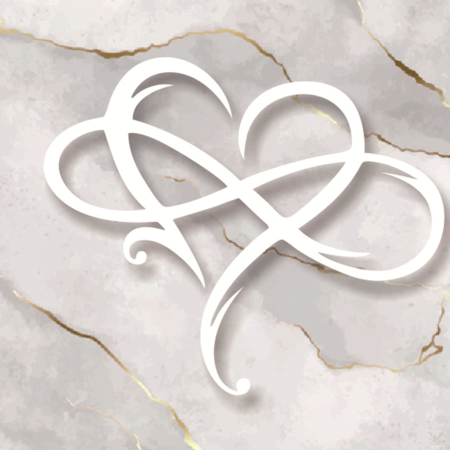 Frendorf | Unendlichkeitsherz Wanddeko | Symbol der ewigen Liebe