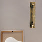 Frendorf | 1 Kopfs Wandlampe Beleuchtung Retro Industriell Linear Schmiedeeisen Wandleuchte mit Käfigschirm in gealtertem Messing